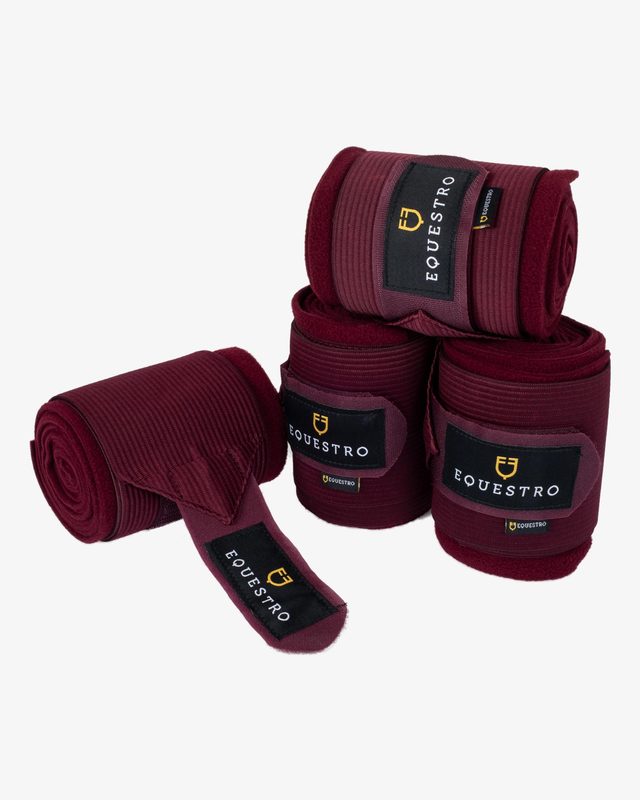 Breathable fleece bandages with elastic