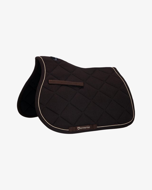 Pony jumping saddle pad in cotton with trimmings
