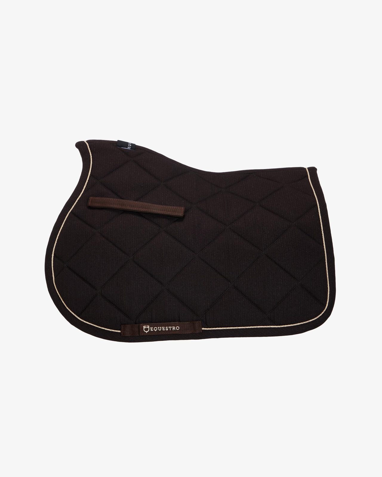 Pony jumping saddle pad in cotton with trimmings