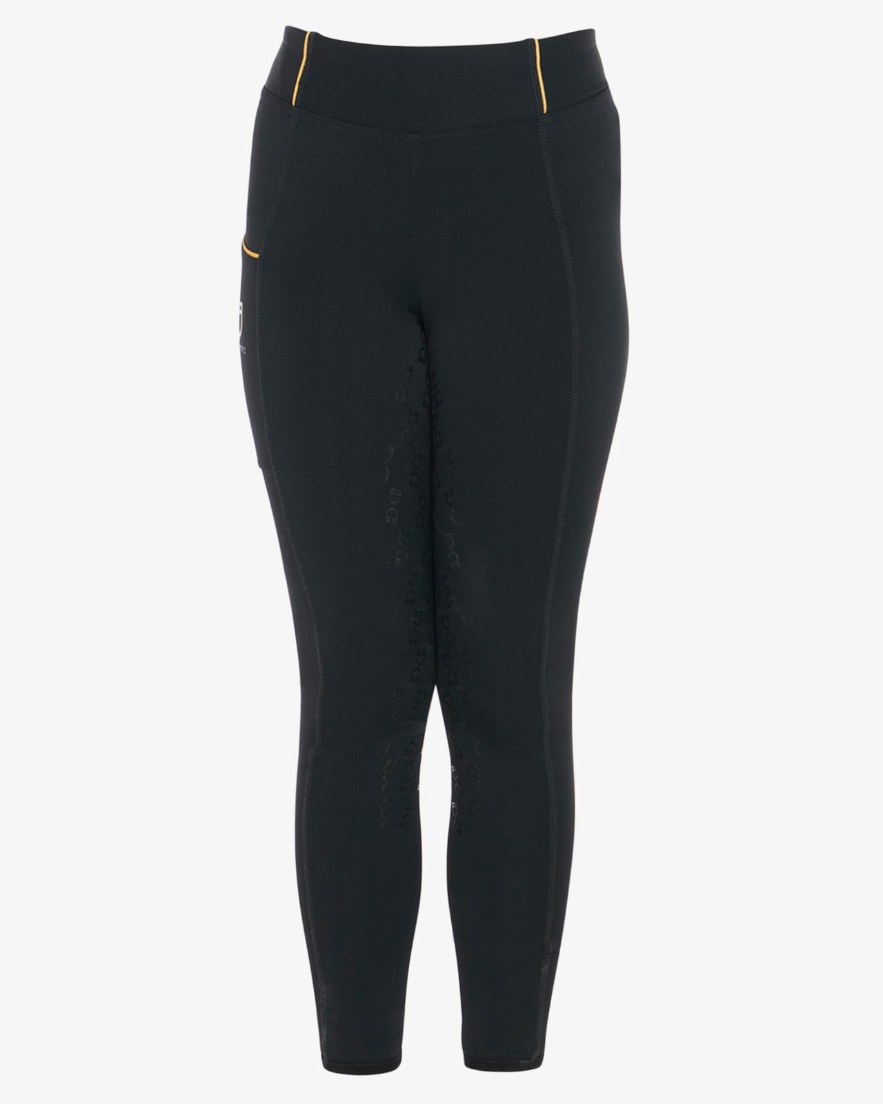 Leggins bambina slim fit grip con logo