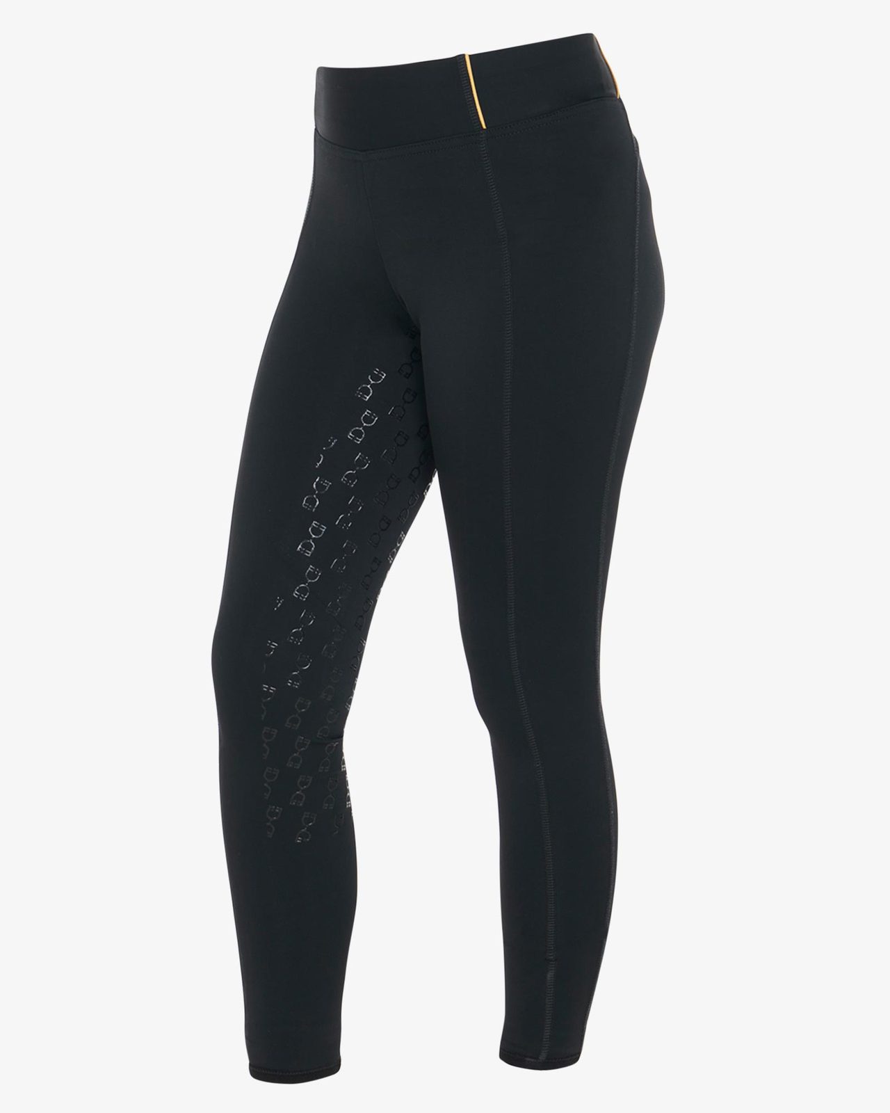 Leggins bambina slim fit grip con logo
