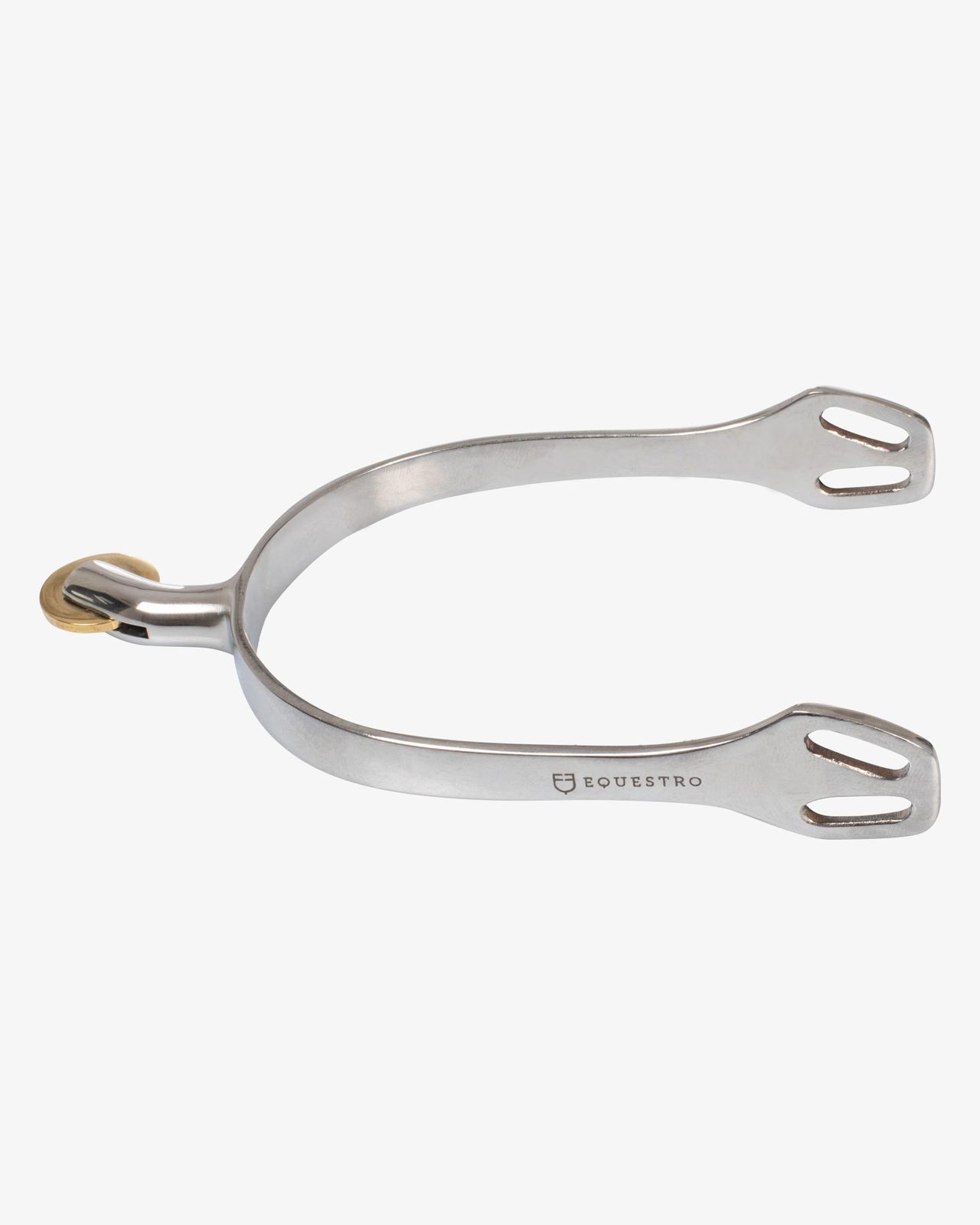 English spurs with horizontal brass rowel