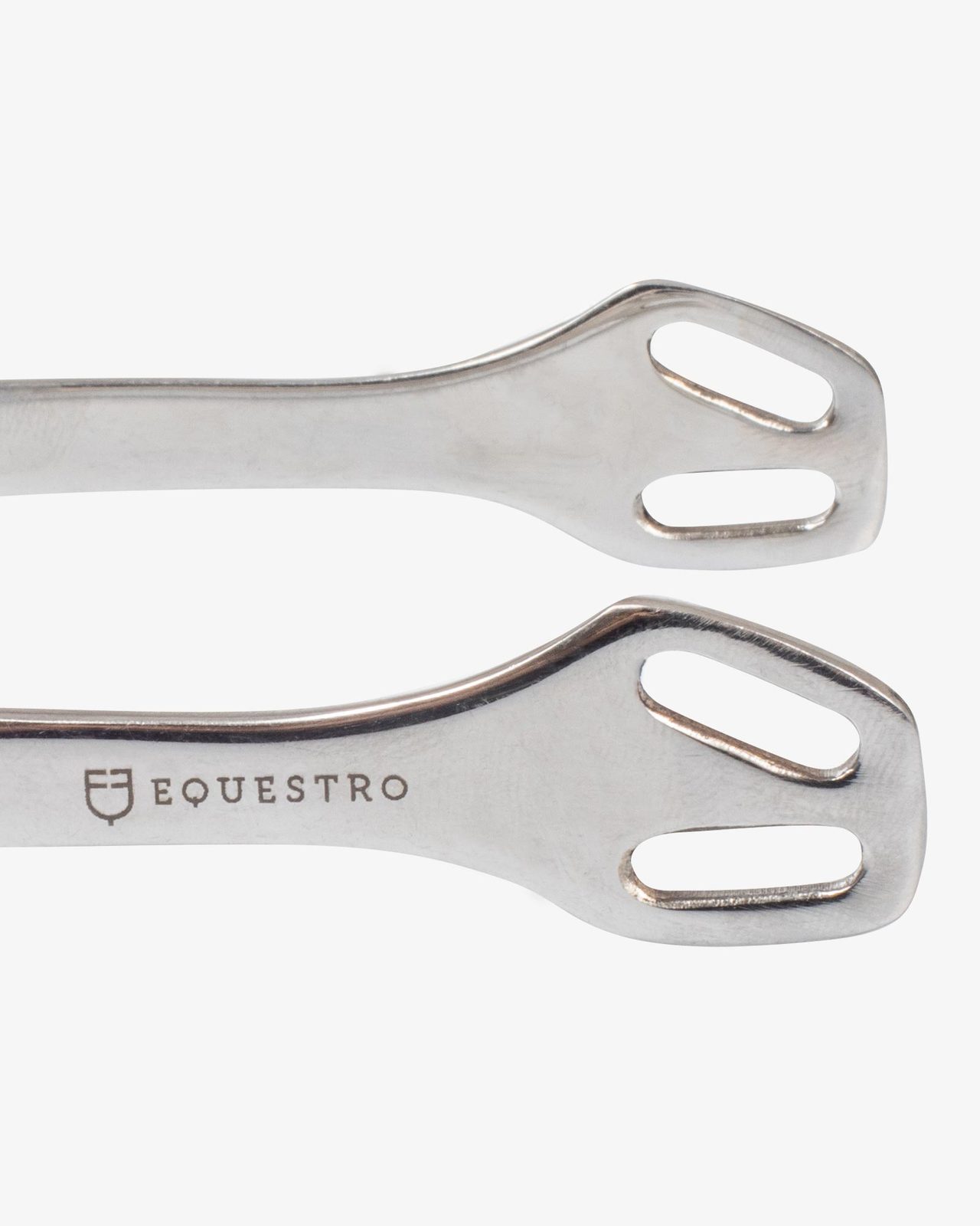 English spurs with horizontal brass rowel