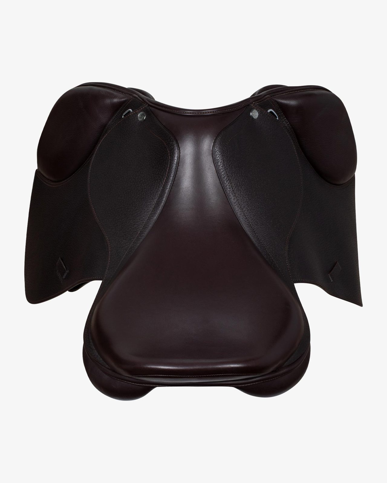Jumping saddle hammered French leather