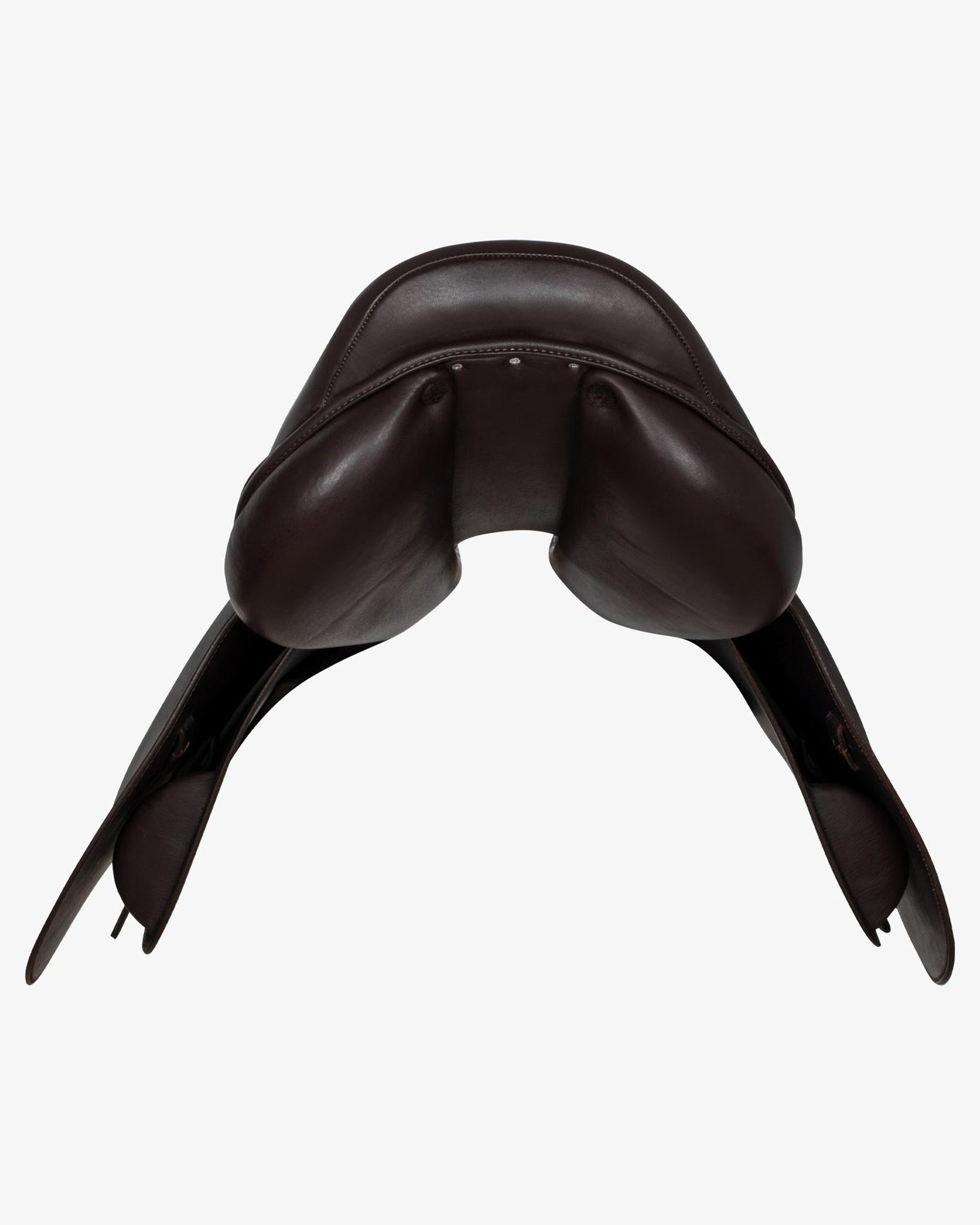 Jumping saddle hammered French leather