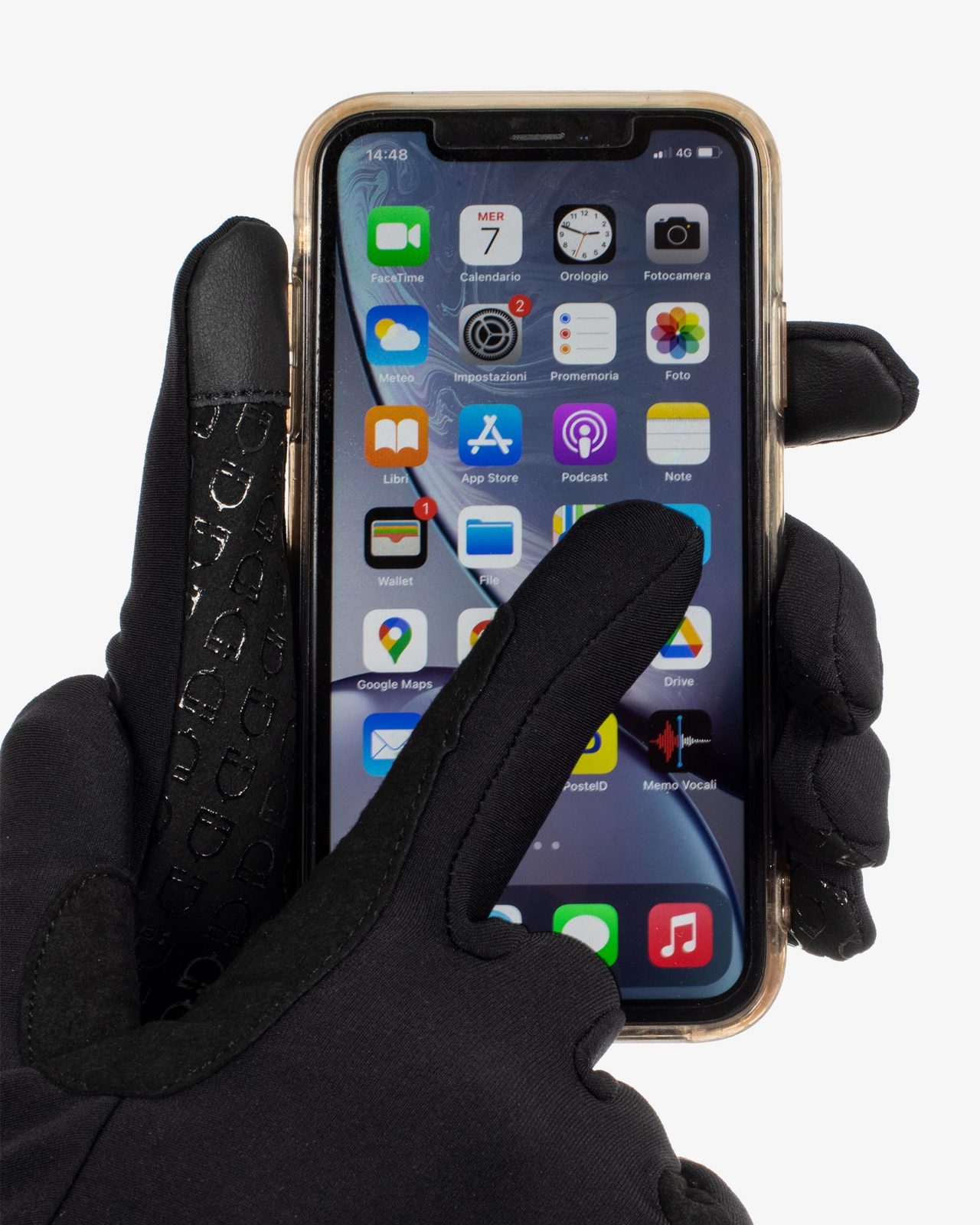 Unisex gloves in fleece fabric