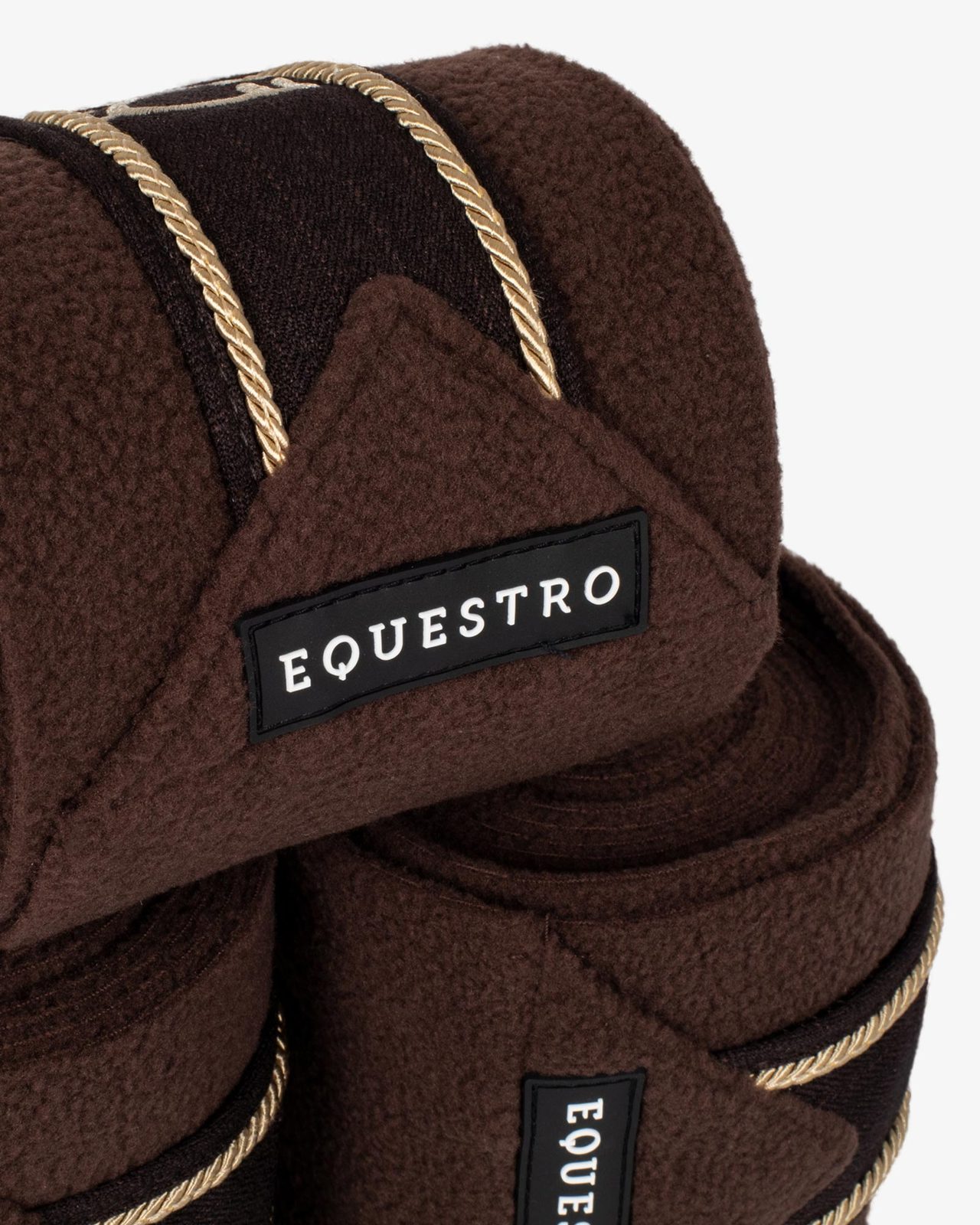 Fasce da pony in pile con logo ricamato