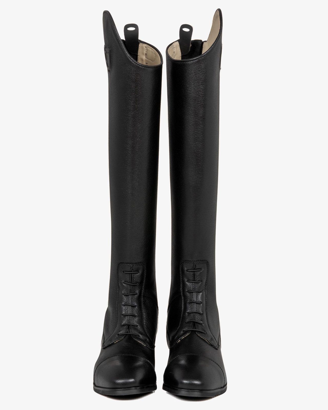 Unisex calfskin boots with front laces