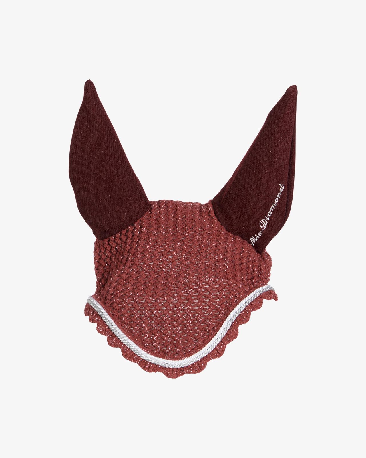 Cuffietta in cotone con cordura e brillantini