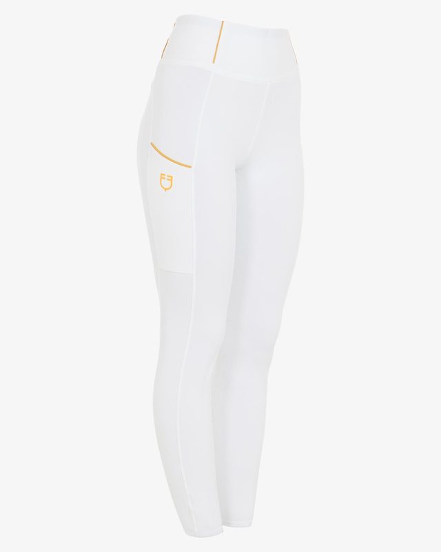 Girls' slim fit grip leggings with logo