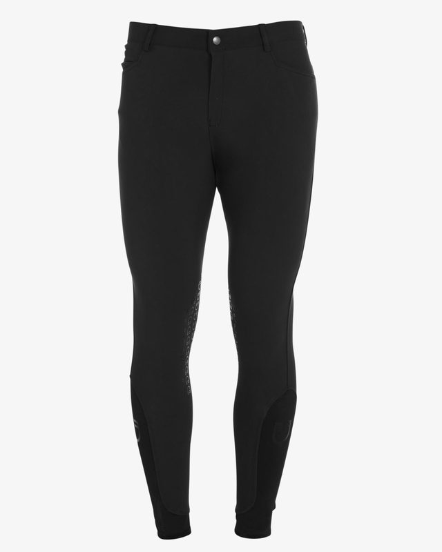 Men's slim fit grip breeches with logo