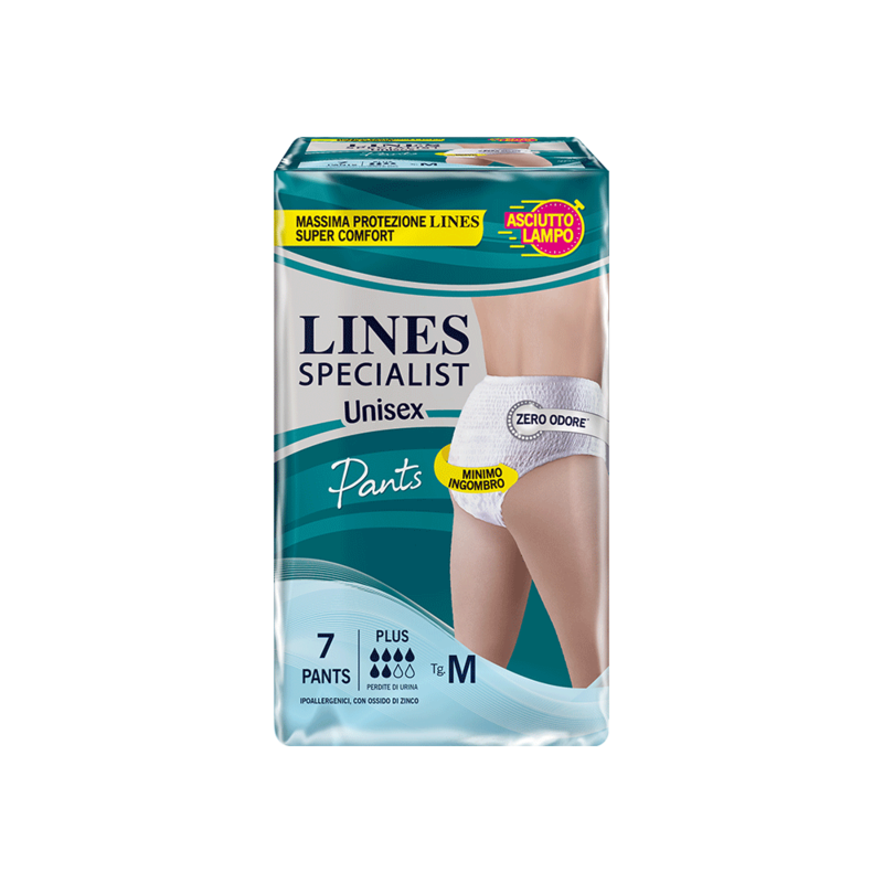 Acquista online Lines Specialist Pants Plus | Linea prodotto Alte per uomo e donna. Lines Specialist, prodotti per perdite di urina Mutandine Pants Unisex Plus