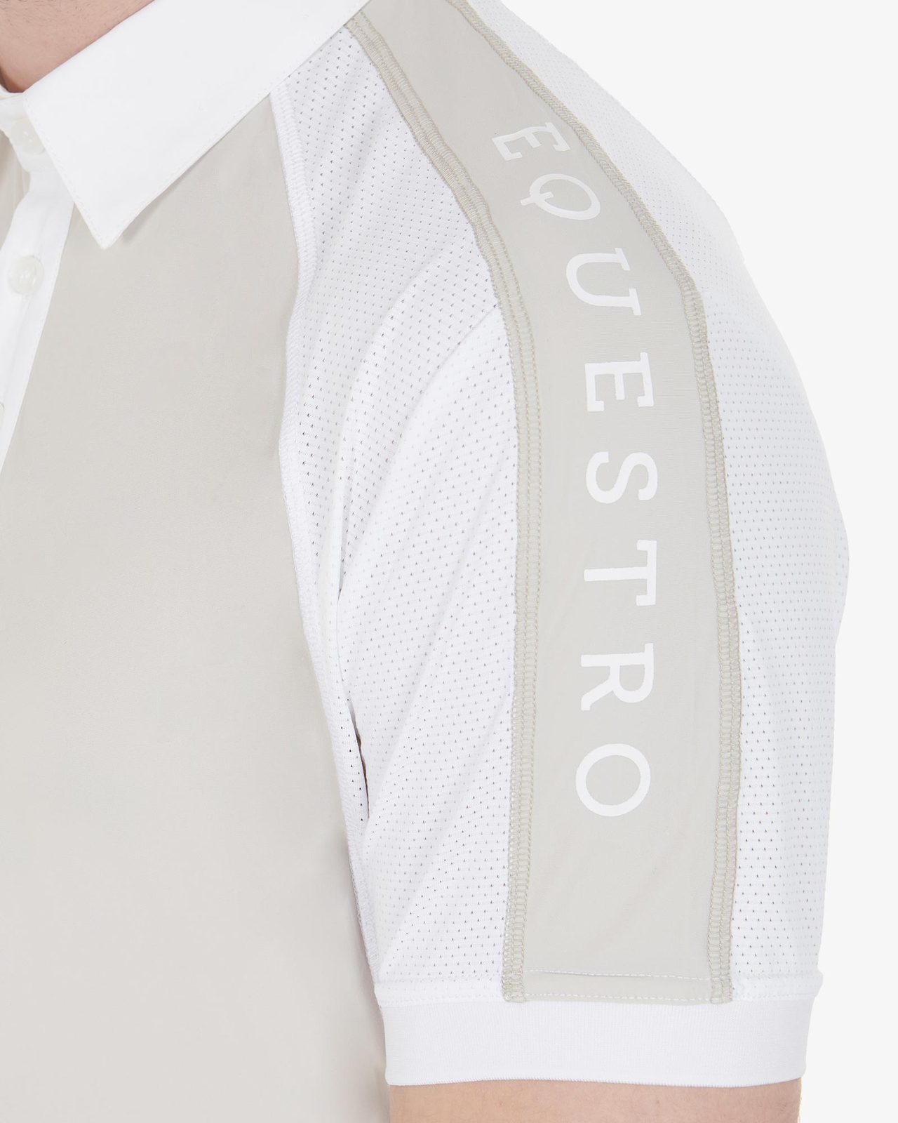 Polo uomo da concorso slim fit quattro bottoni