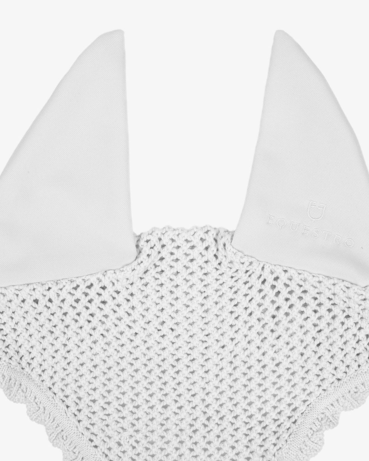 Knitted fly veil with elastic ears