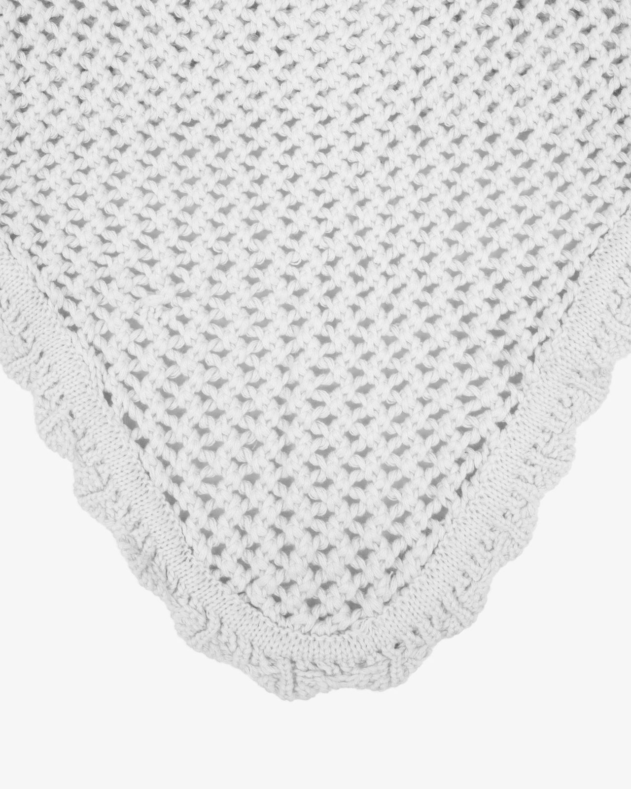 Knitted fly veil with elastic ears