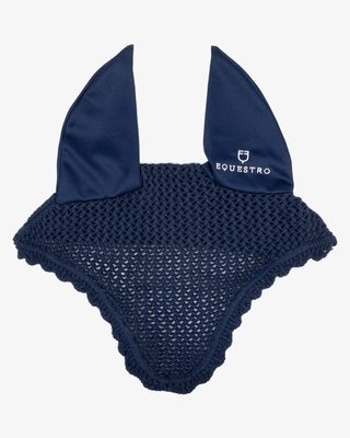 Knitted fly veil with elastic ears