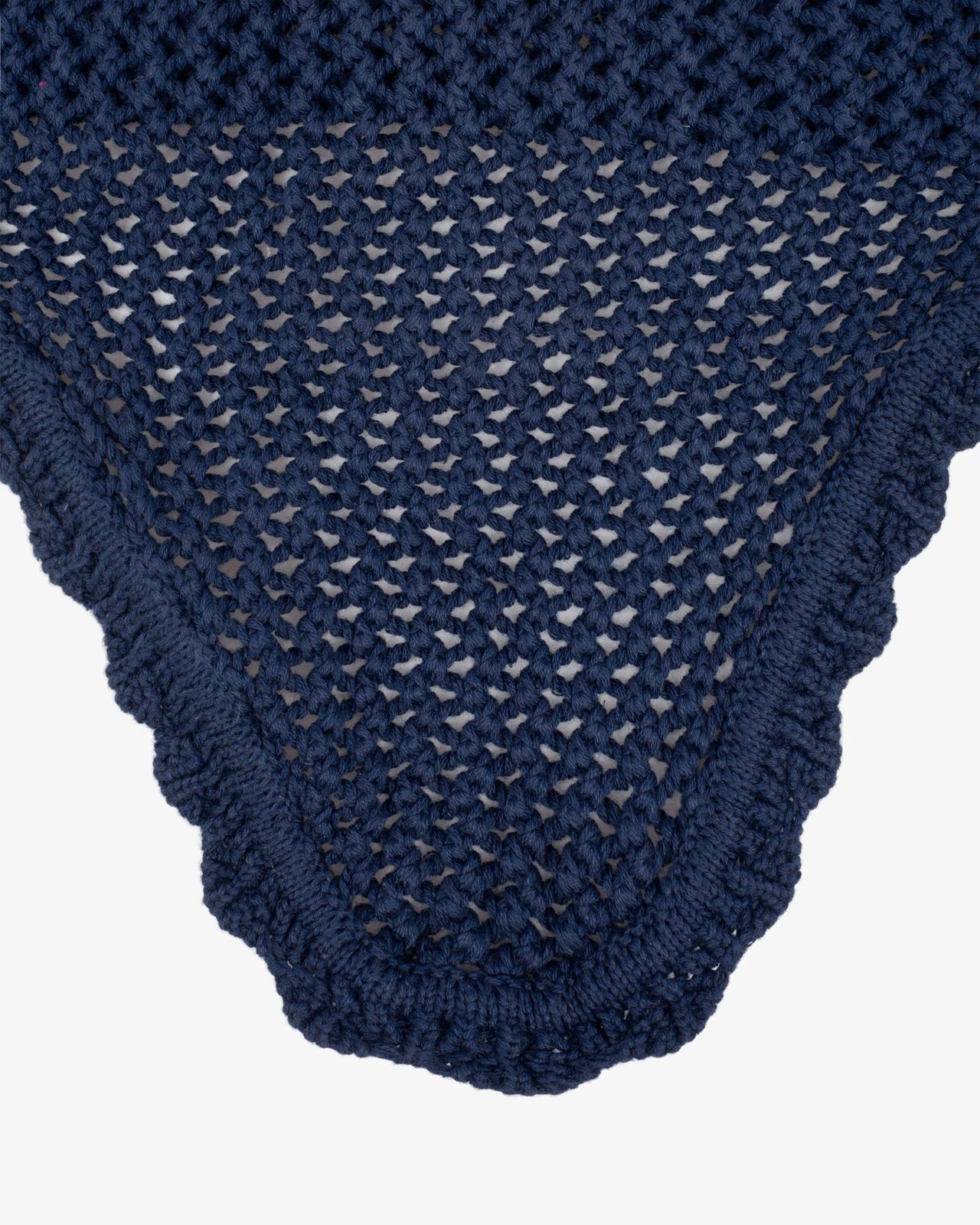 Knitted fly veil with elastic ears