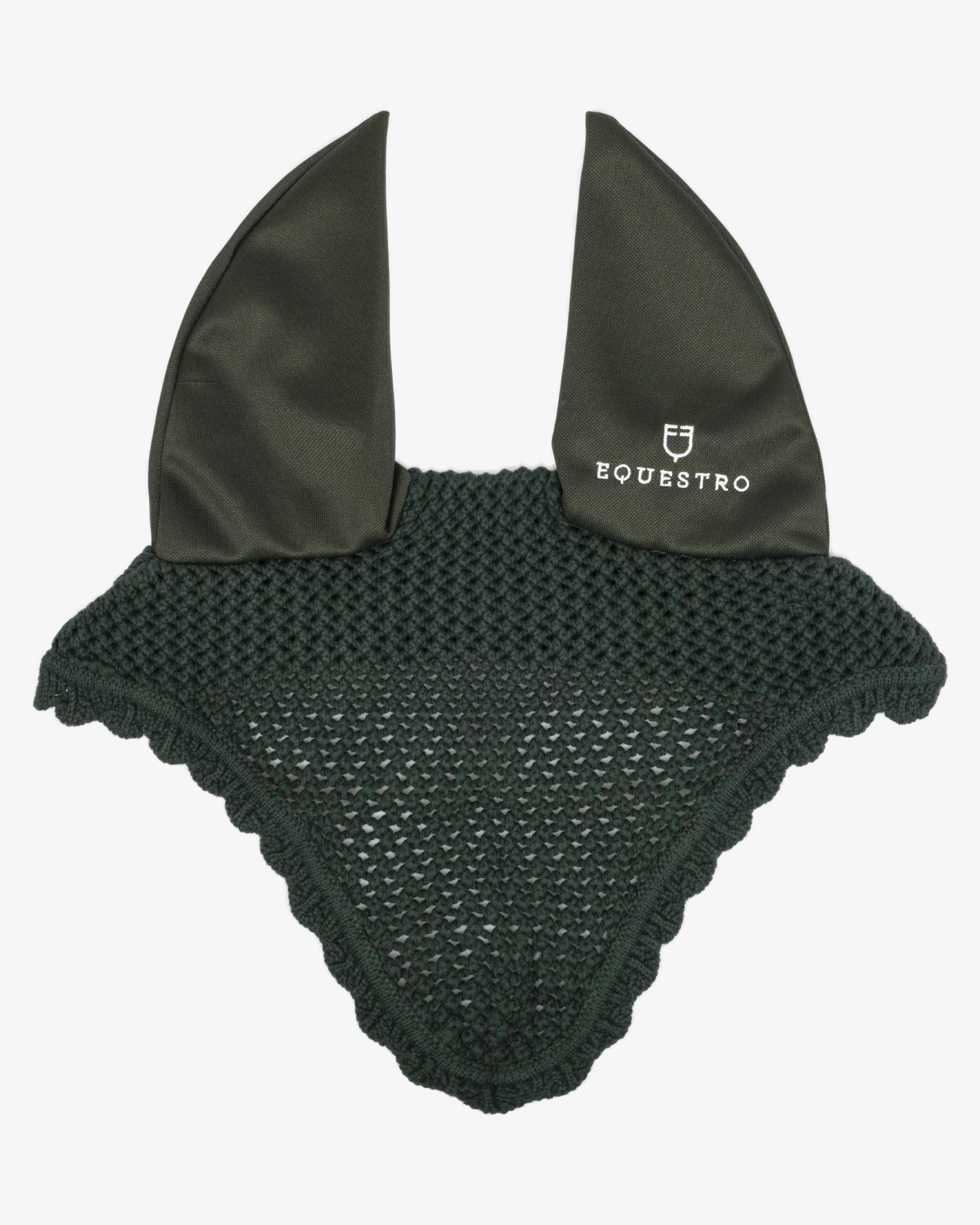 Knitted fly veil with elastic ears