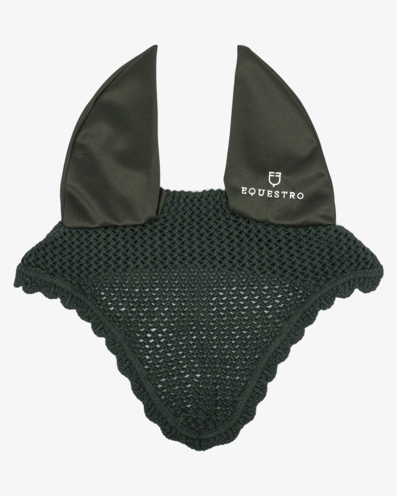 Knitted fly veil with elastic ears