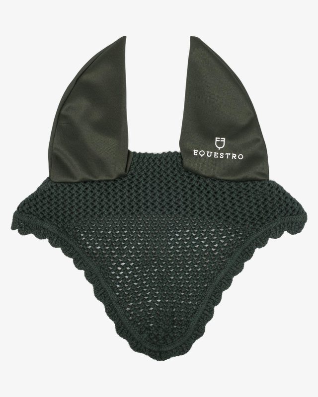 Knitted fly veil with elastic ears