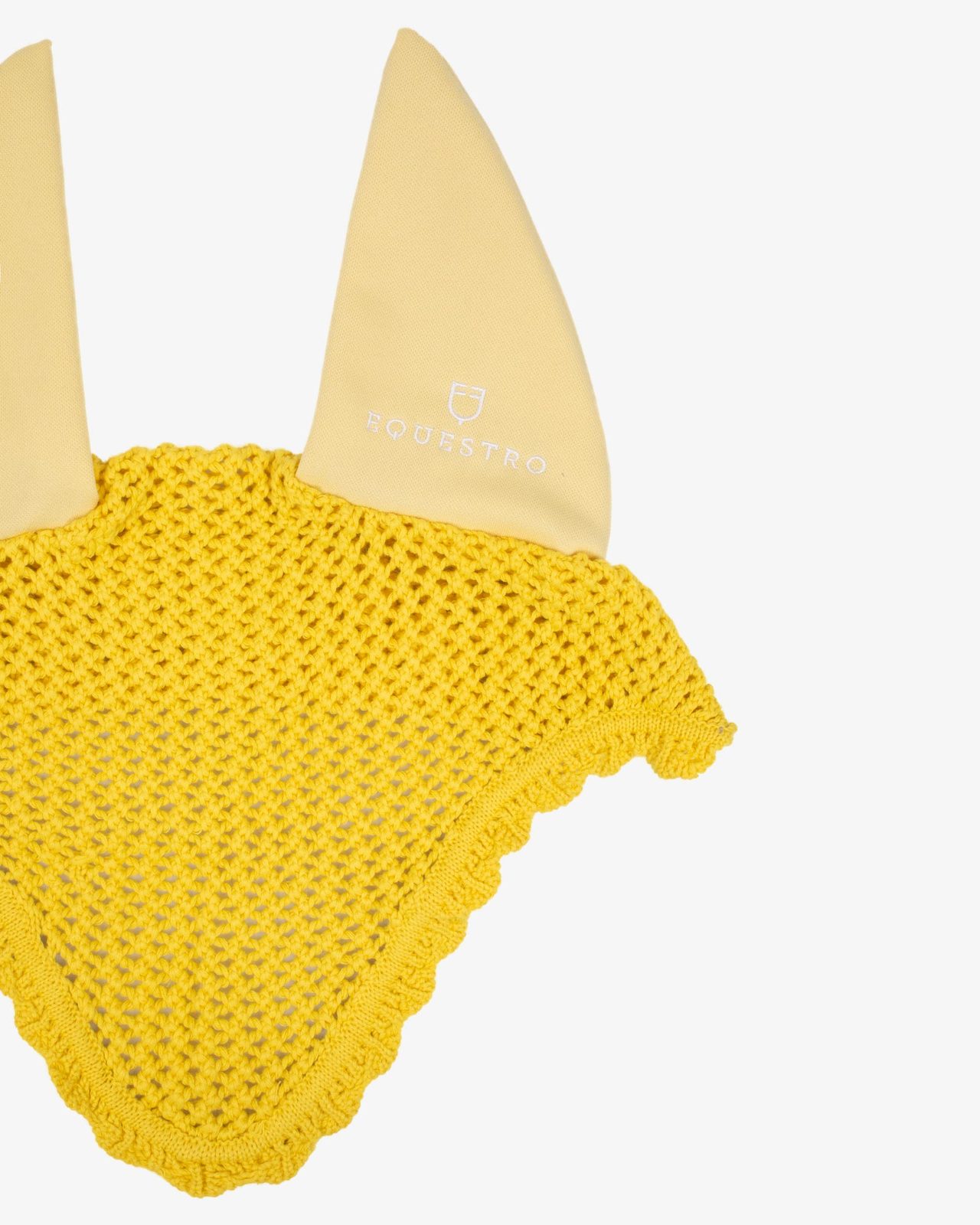 Knitted fly veil with elastic ears