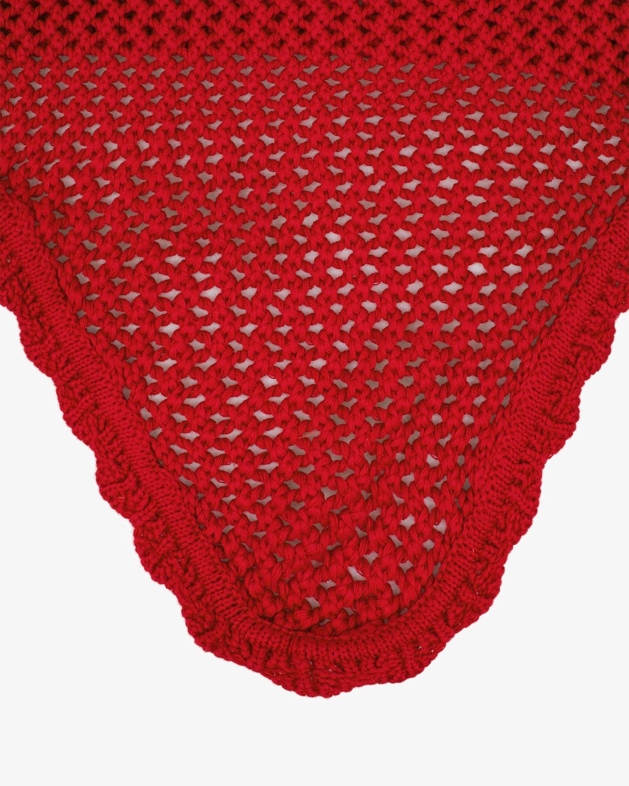 Knitted fly veil with elastic ears