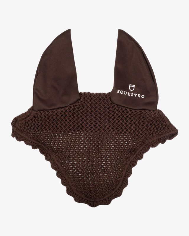Knitted fly veil with elastic ears