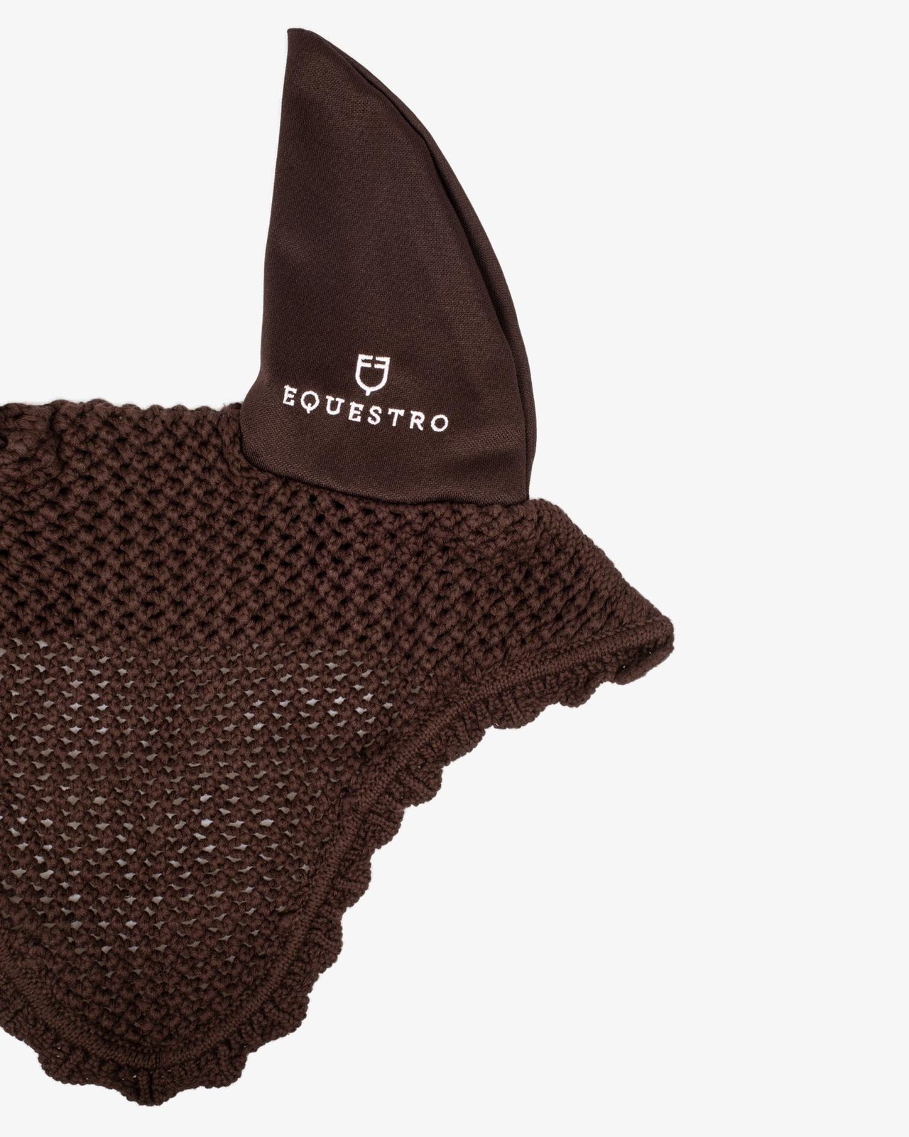 Knitted fly veil with elastic ears