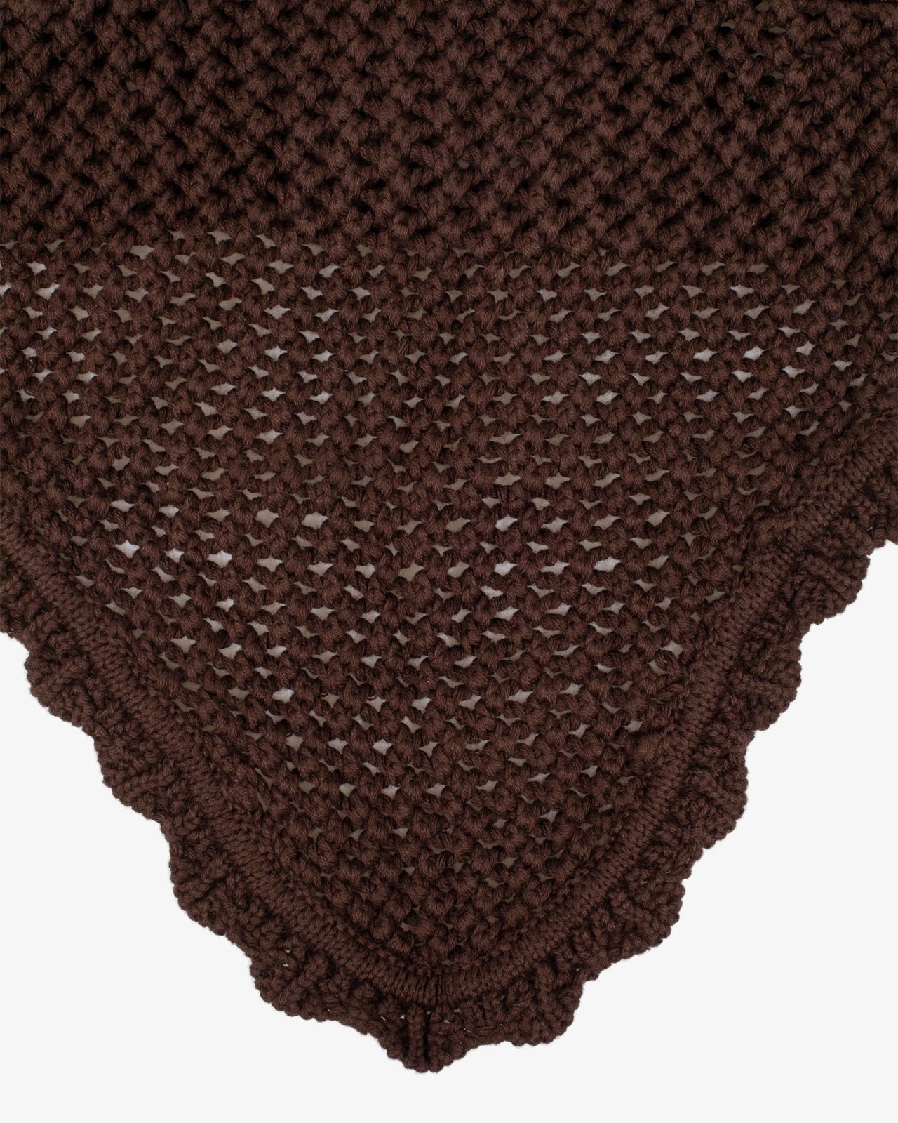 Knitted fly veil with elastic ears