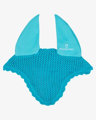 Knitted fly veil with elastic ears