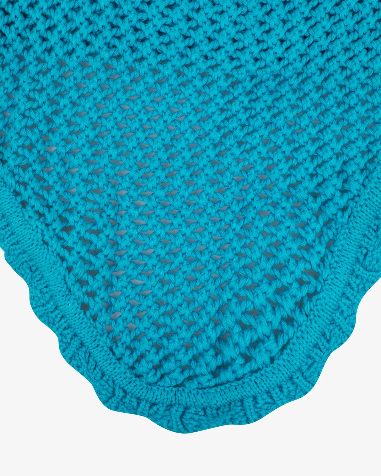 Knitted fly veil with elastic ears