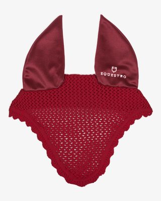 Knitted fly veil with elastic ears