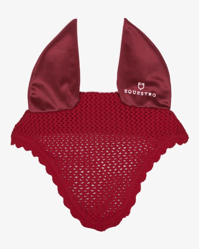 Cuffietta in maglia con orecchie elasticizzate
