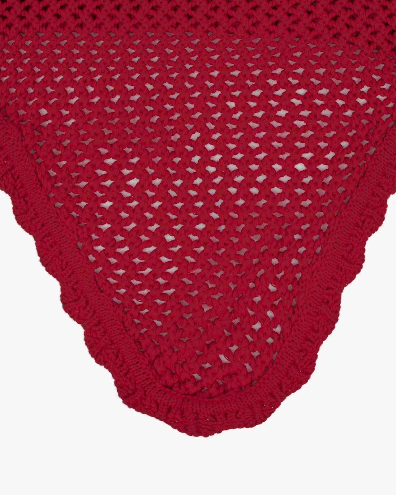 Knitted fly veil with elastic ears