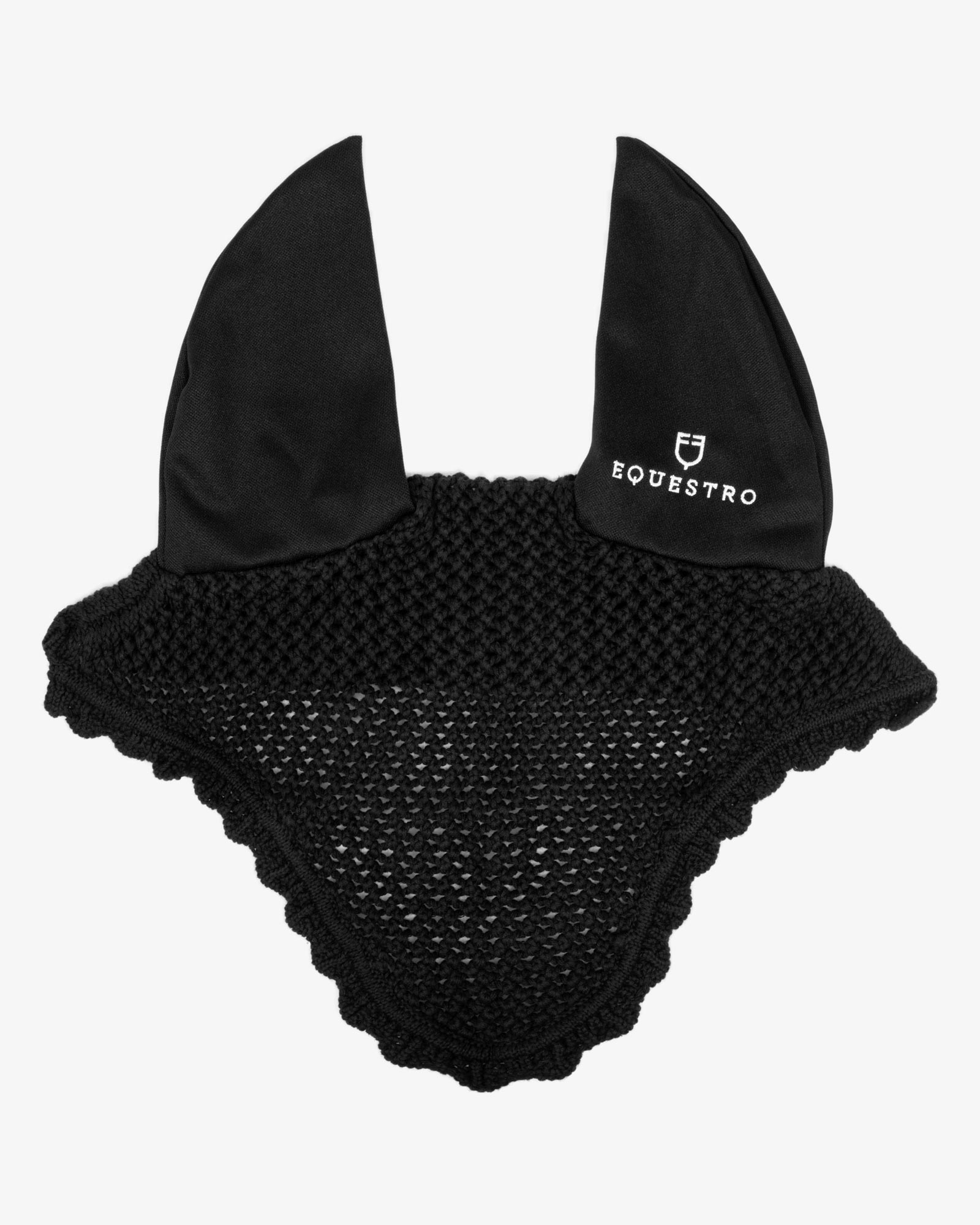 Knitted fly veil with elastic ears