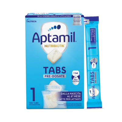 APTAMIL Nutribiotik TABS 1 - Latte di partenza in Tabs pre-dosate