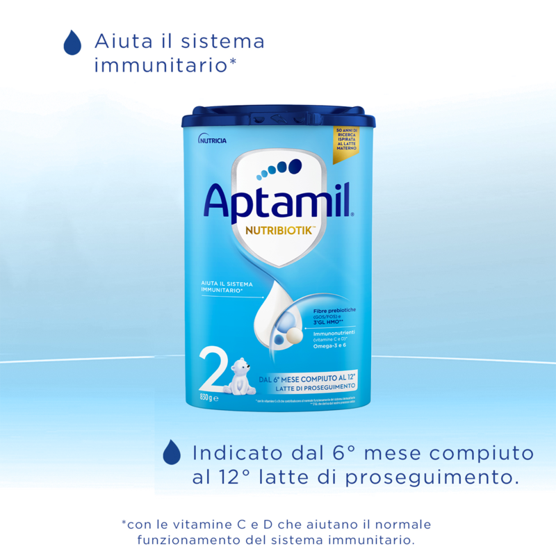 APTAMIL Nutribiotik 2 Latte Proseguimento Liquido 12x500ml