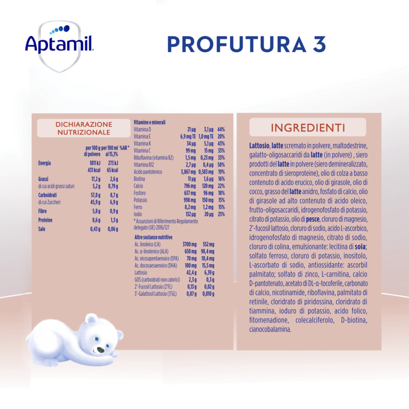 Aptamil ProExpert Soia 3 latte di crescita per bambini dai 12 mesi a 3 anni  liquido