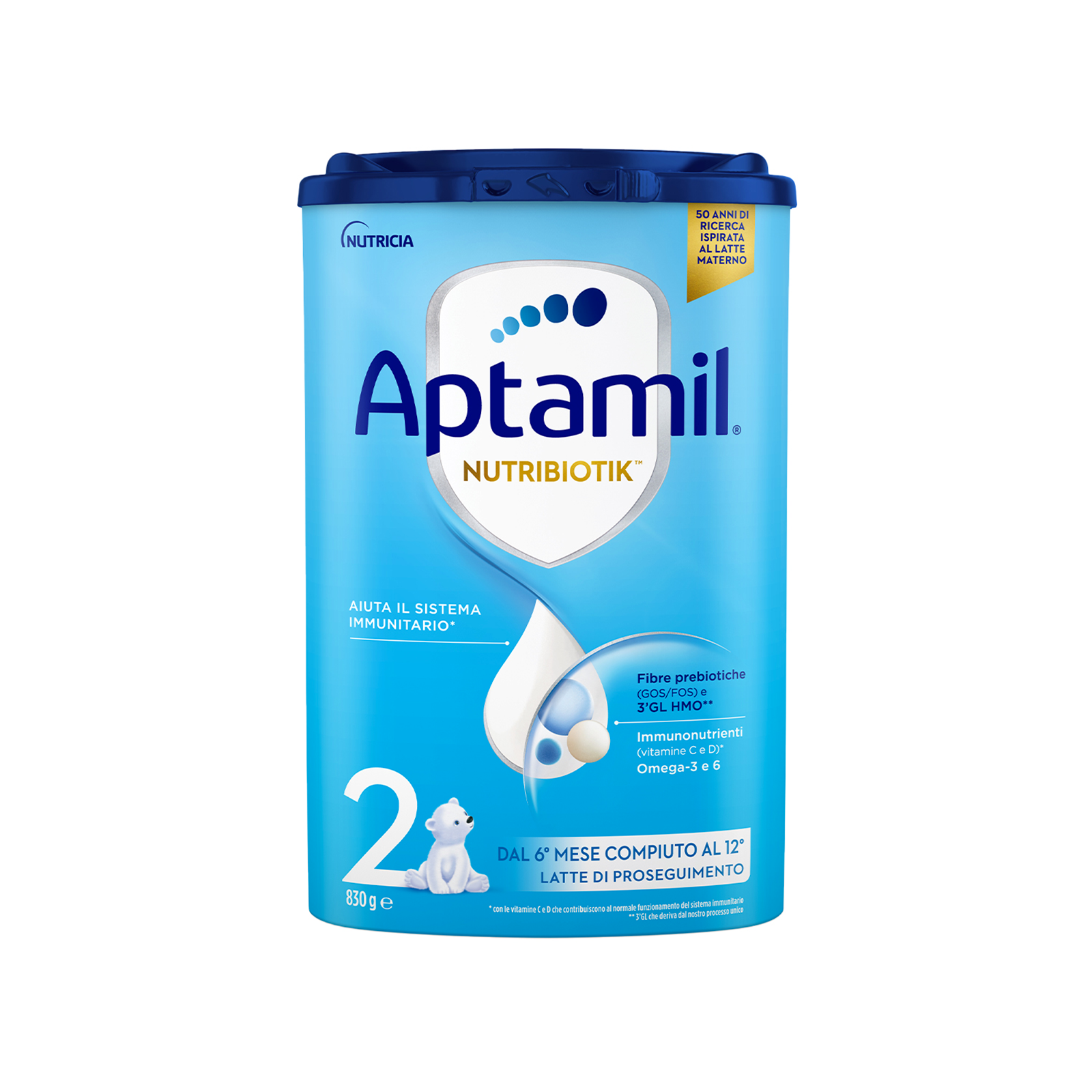 APTAMIL Nutribiotik 2 Latte di Proseguimento in polvere 830 g