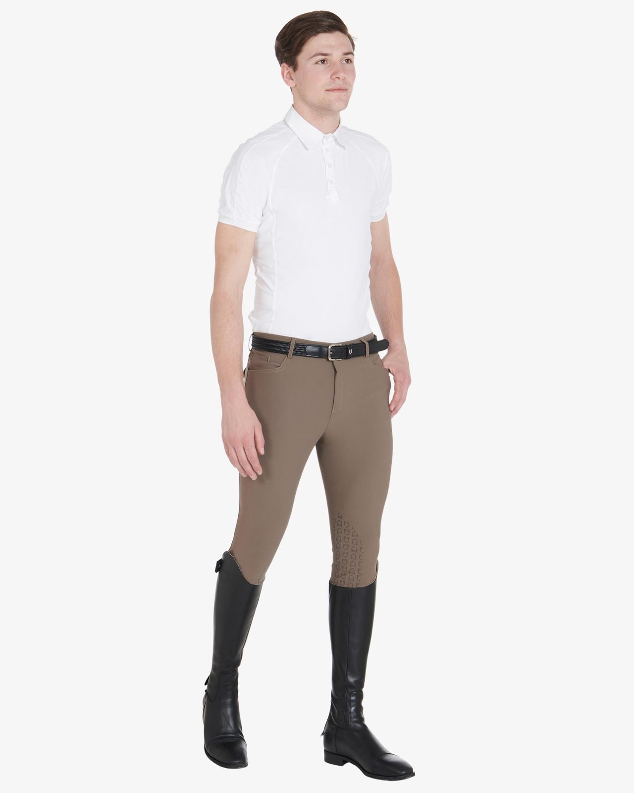 Pantaloni uomo slim fit grip con logo Equestro