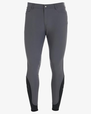 Men's slim fit grip breeches with logo