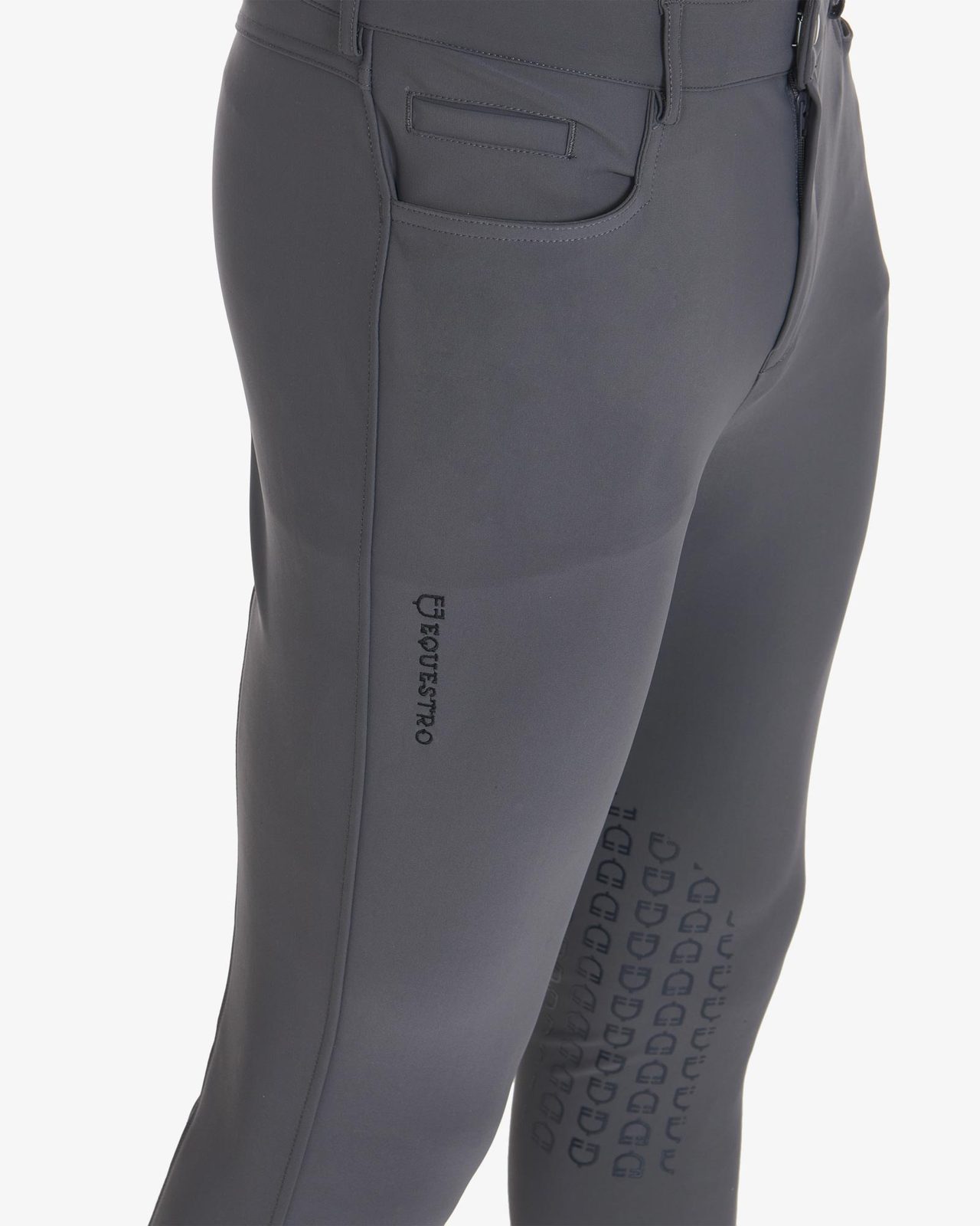 Men's slim fit grip breeches with logo
