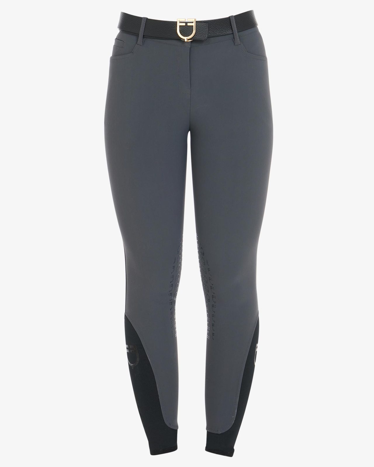 Pantaloni donna slim fit grip con logo Equestro