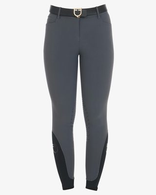 Pantaloni donna slim fit grip con logo Equestro