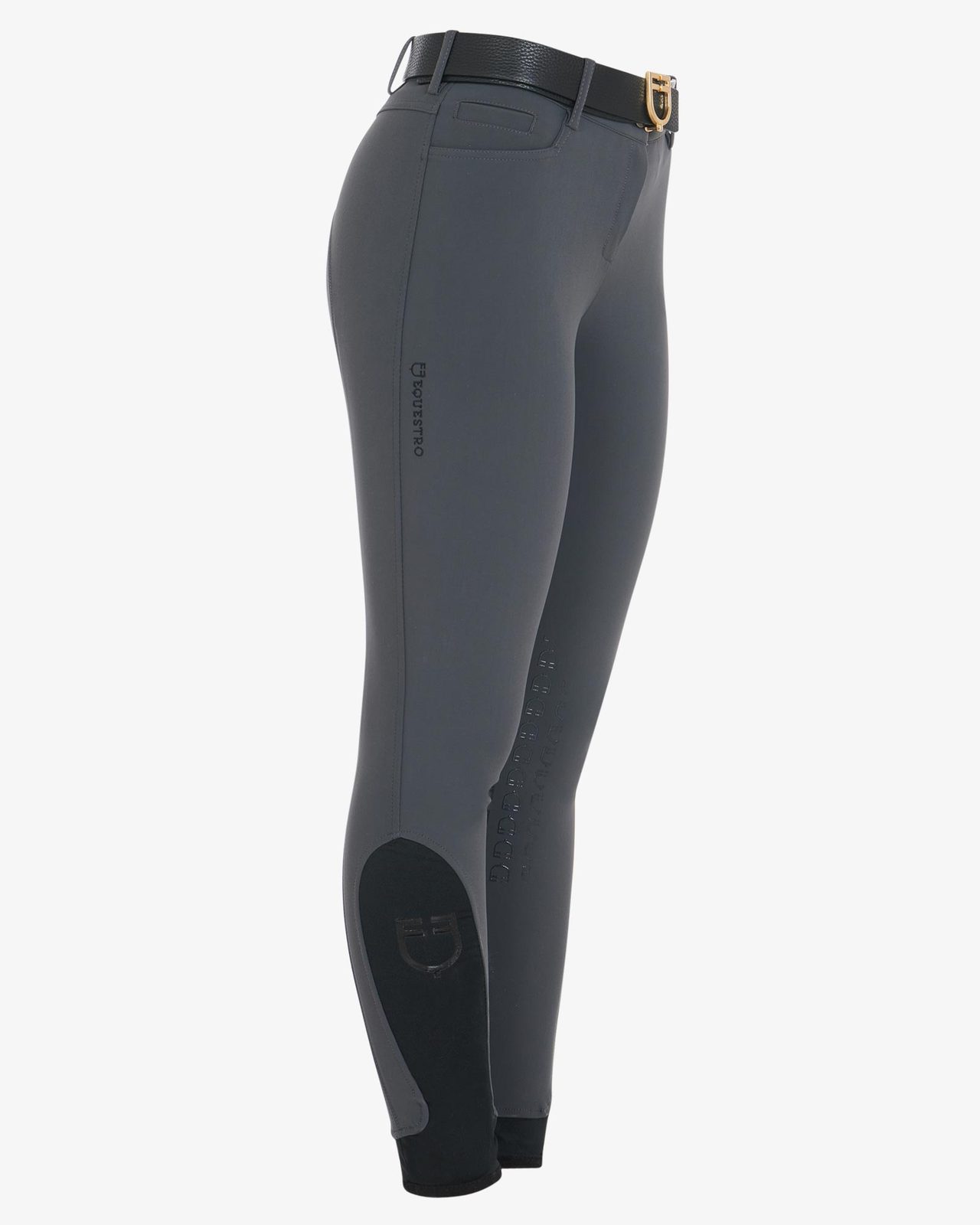 Pantaloni donna slim fit grip con logo Equestro