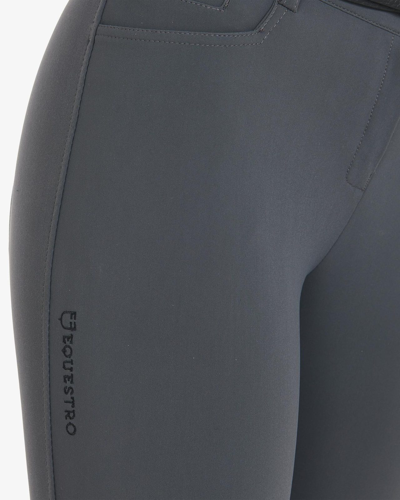 Pantaloni donna slim fit grip con logo Equestro