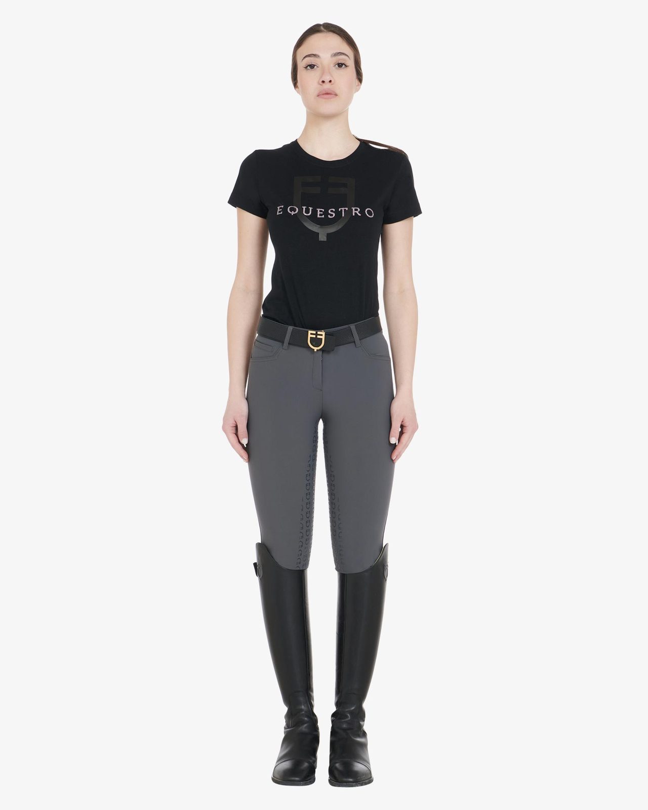 Pantaloni donna slim fit full grip