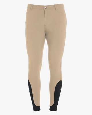 Men's slim fit grip breeches with logo