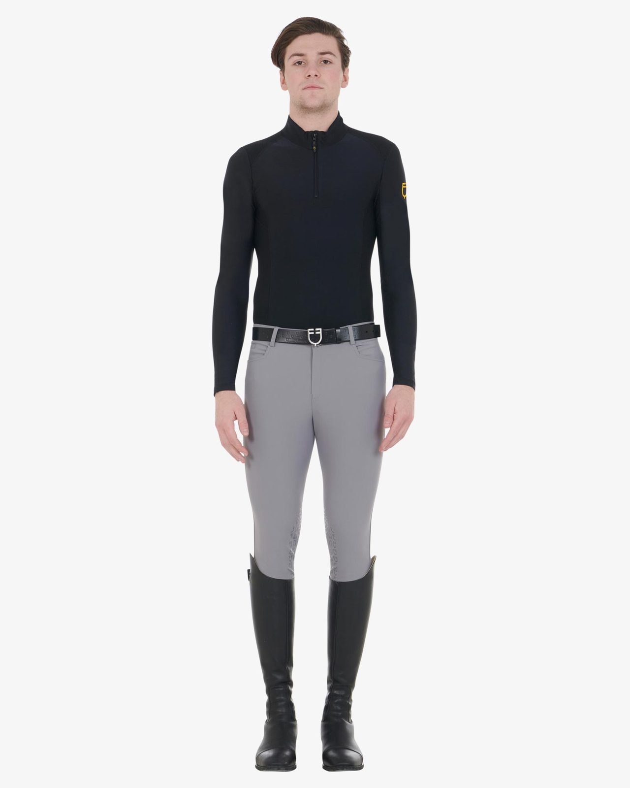 Pantaloni uomo slim fit grip con logo Equestro