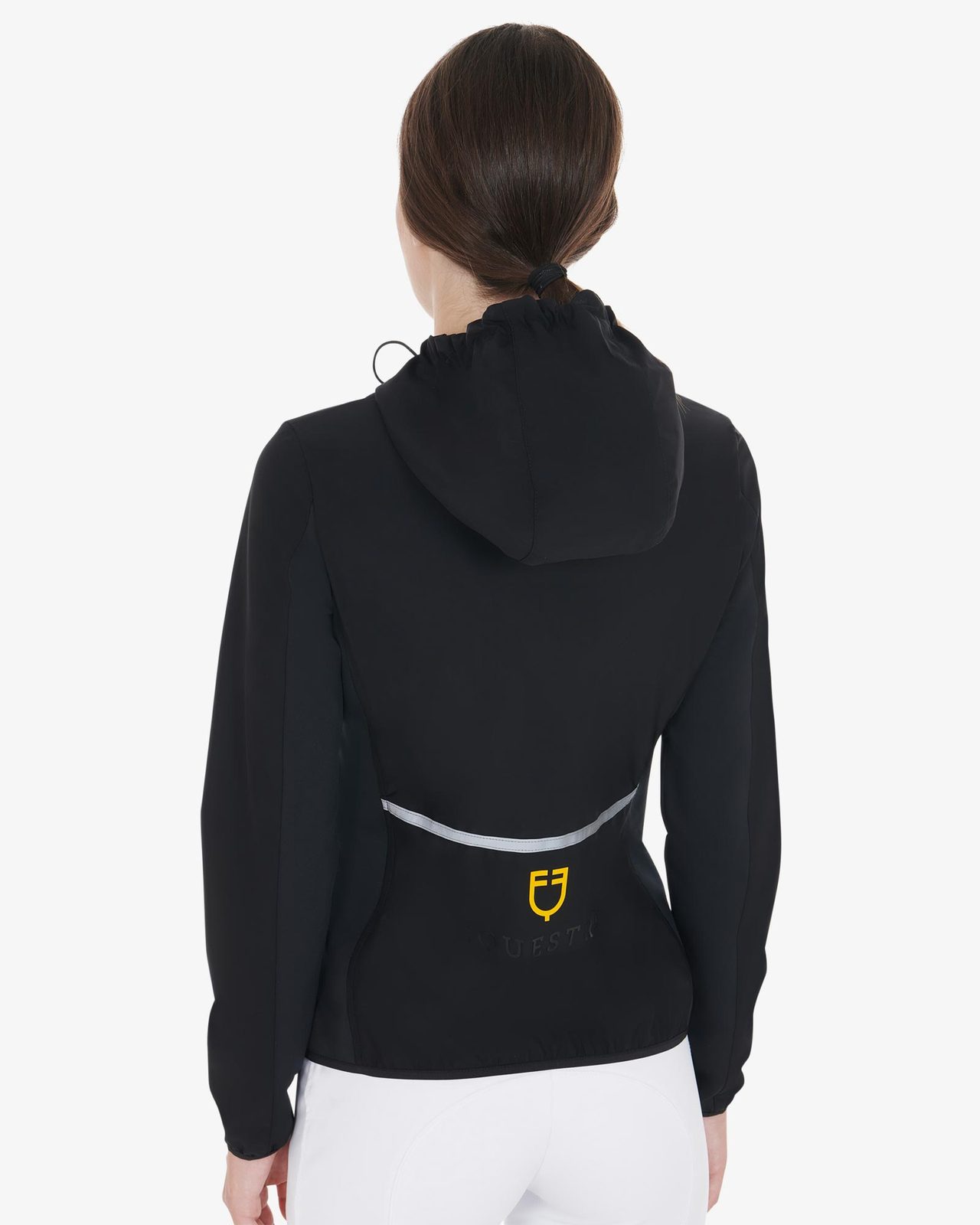 Women's down jacket in technical blend